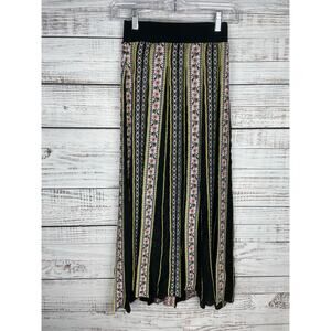 Galeria Tricot Boho Southwestern Maxi Skirt Floral XS Lace Fairy Whimsygoth